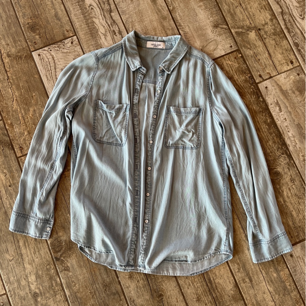 Blue Chambray Button Up Shirt